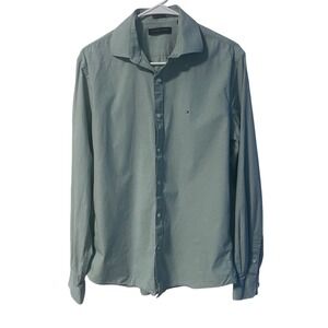 Tommy‎ Hilfiger Slim Fit Stretch Button Down Shirt Plaid Checkered M